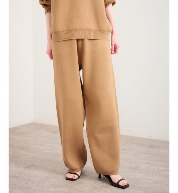 U by SPICK&SPAN「《予約》スウェットライクニットパンツ」|その他|