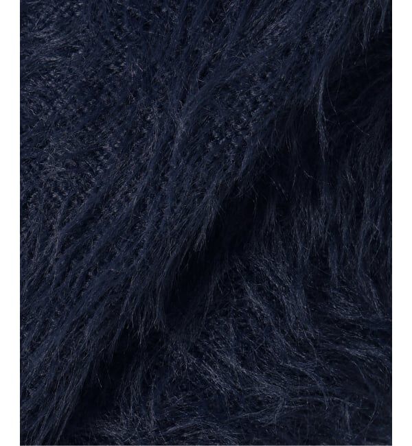 Spick and Span「《新色 / 追加予約》フェザーヤーンハーフスリーブニット」|ニット・セーター|