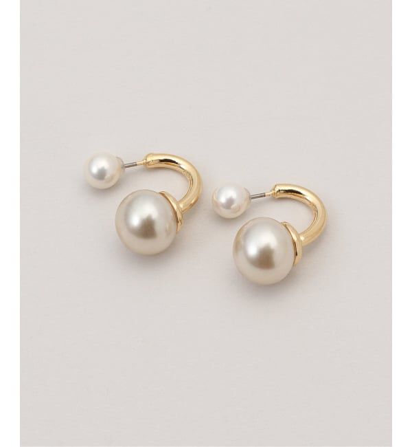 NOBLE「gren by M/グリンバイエム リバーシブルパールピアス」|ピアス|