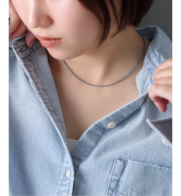 Lilas by Spick&Span「インディゴライスパール40cmネックレス K10」|ネックレス|
