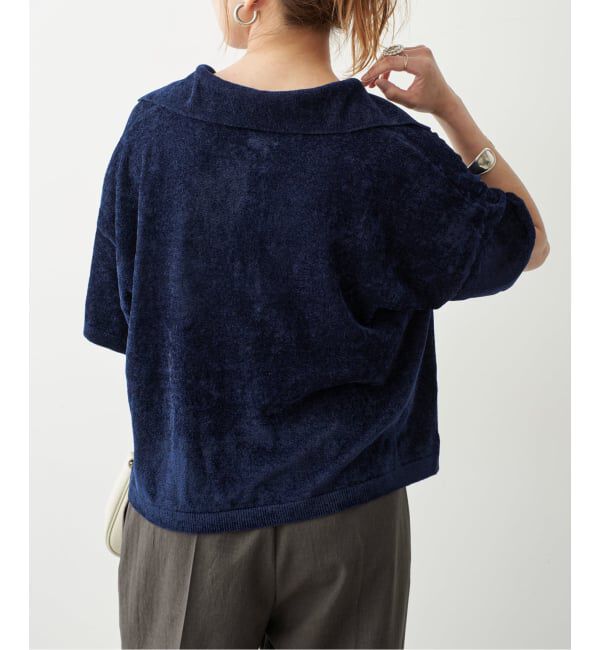 Spick and Span「R/NYモールヤーンポロシャツニット」|ニット・セーター|