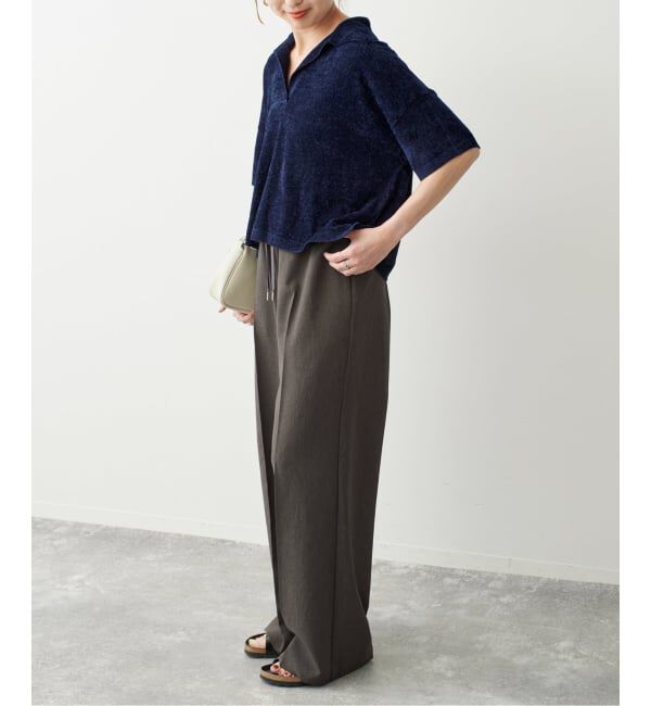 Spick and Span「R/NYモールヤーンポロシャツニット」|ニット・セーター|