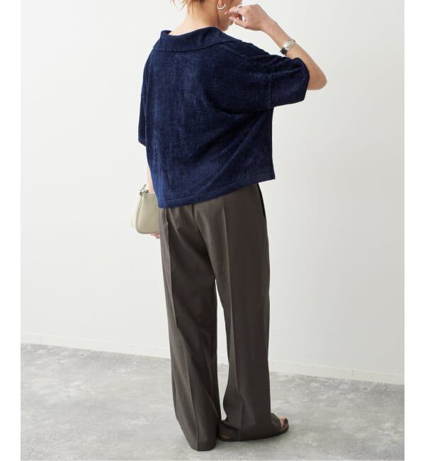 Spick and Span「R/NYモールヤーンポロシャツニット」|ニット・セーター|