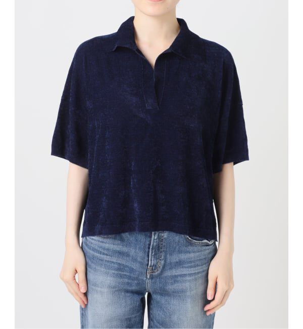 Spick and Span「R/NYモールヤーンポロシャツニット」|ニット・セーター|