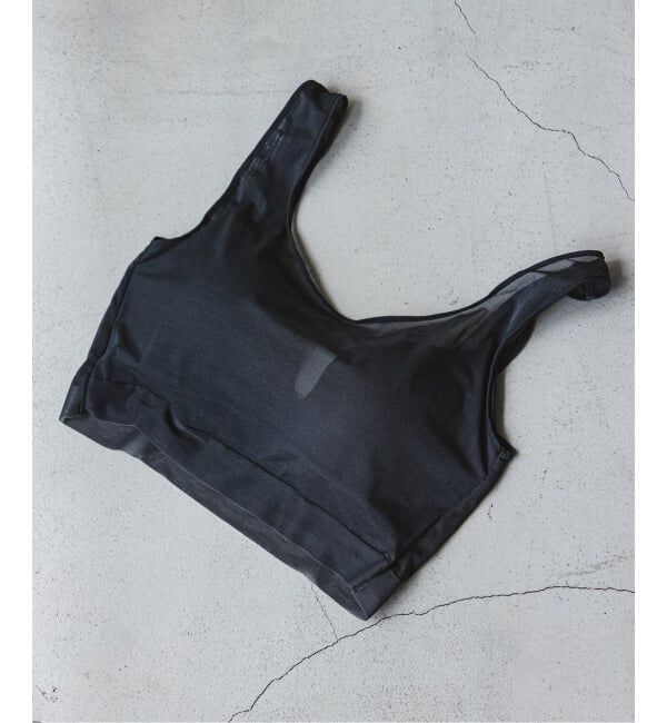 NOBLE「《追加》NICENICE MOMENT/ナイスナイスモーメント MESH BRA TANK」|インナー|ブラック