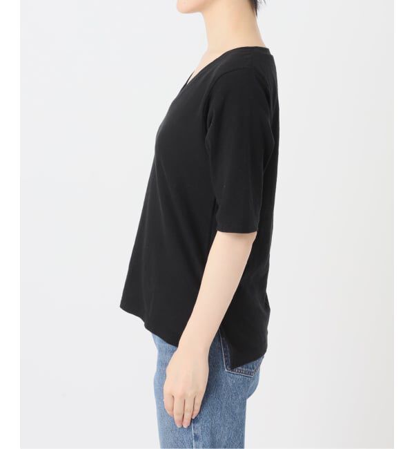 NOBLE「《追加・NOBLE別注》RITA/リタ スラブVネックT」|Tシャツ・カットソー|