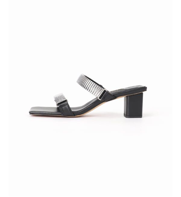GRISE「《WEB+一部店舗限定》GRISE5cmEDGEメタルストラップミュールサンダル」|サンダル|
