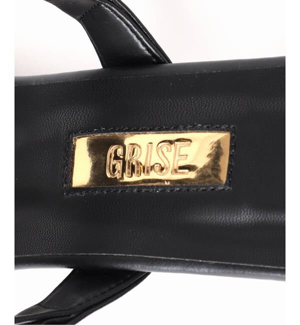 GRISE「《WEB+一部店舗限定》GRISE5cmEDGEメタルストラップミュールサンダル」|サンダル|