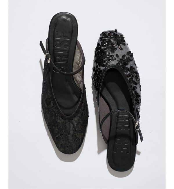 GRISE「《WEB+一部店舗限定》GRISEラウンドシアーストラップミュール」|その他|