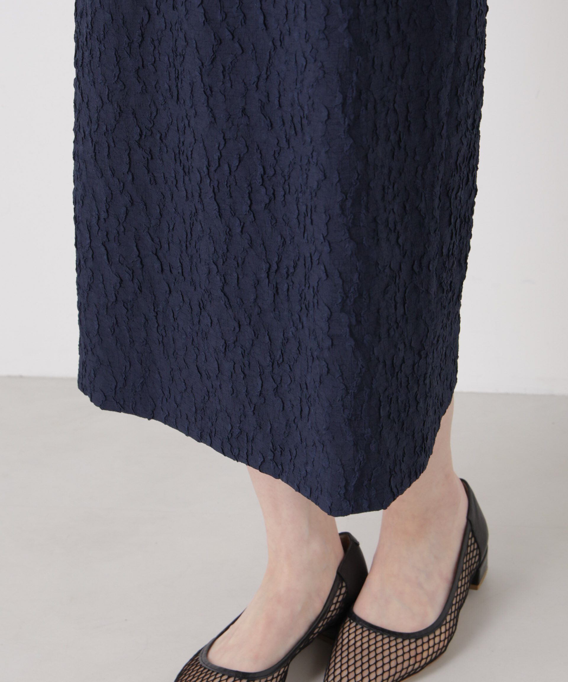 NANO universe「troisieme chaco/別注 PUFFY JACQUARD ワンピース」|ワンピース|