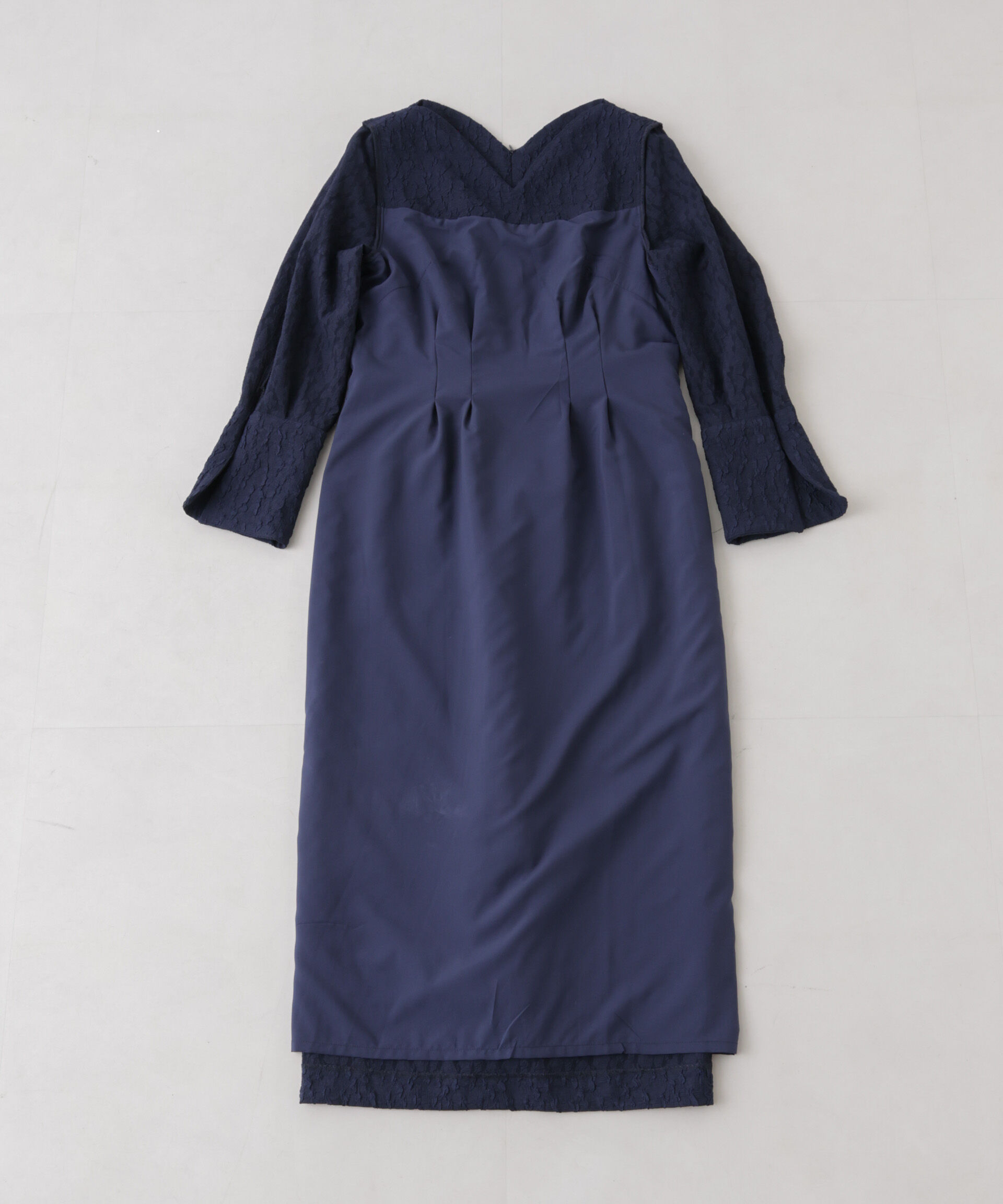 NANO universe「troisieme chaco/別注 PUFFY JACQUARD ワンピース」|ワンピース|