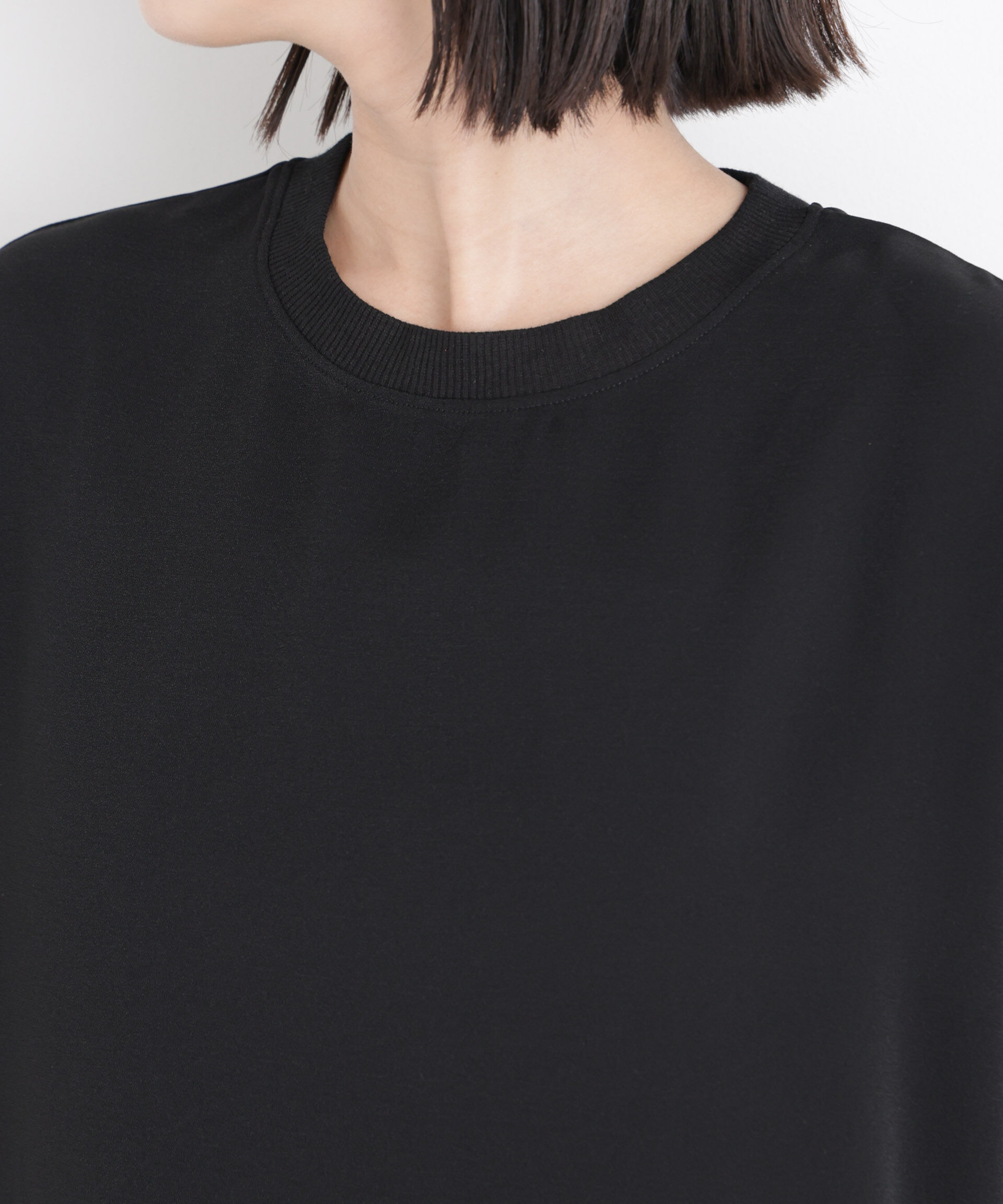NANO universe「カットジョーゼットラウンドヘムTブラウス」|Tシャツ・カットソー|