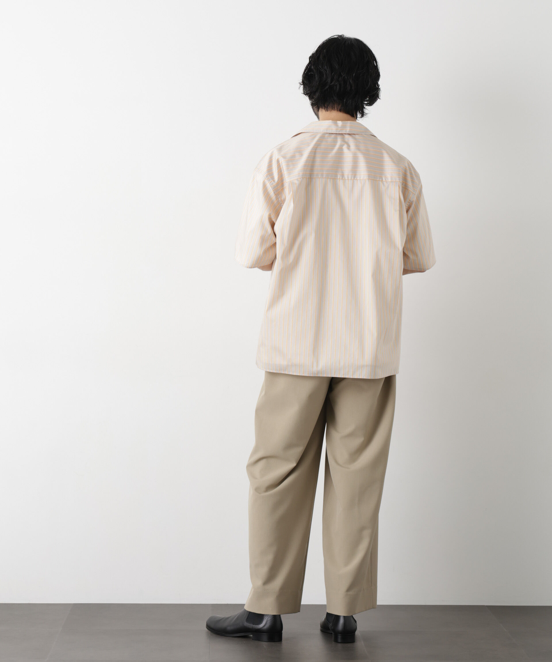 nano･universe「｢OtoNANO｣大人のワイドパンツ Reflax(R) ECOウエザークロスパンツ」|チノ|