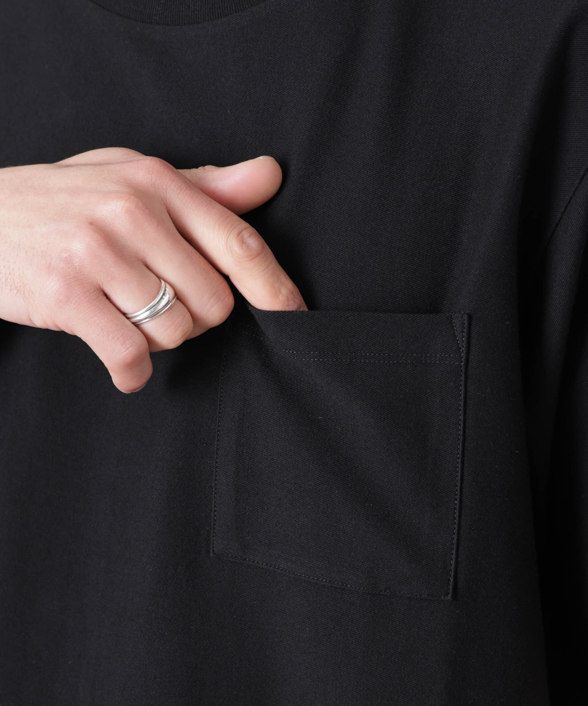 NANO universe「｢Meaningful Continuity｣coveross(R) ﾂｲﾙ調 冷感ﾌﾟﾚｰﾃｨﾝｸﾞ天竺 ﾎﾟ  」|Tシャツ・カットソー|