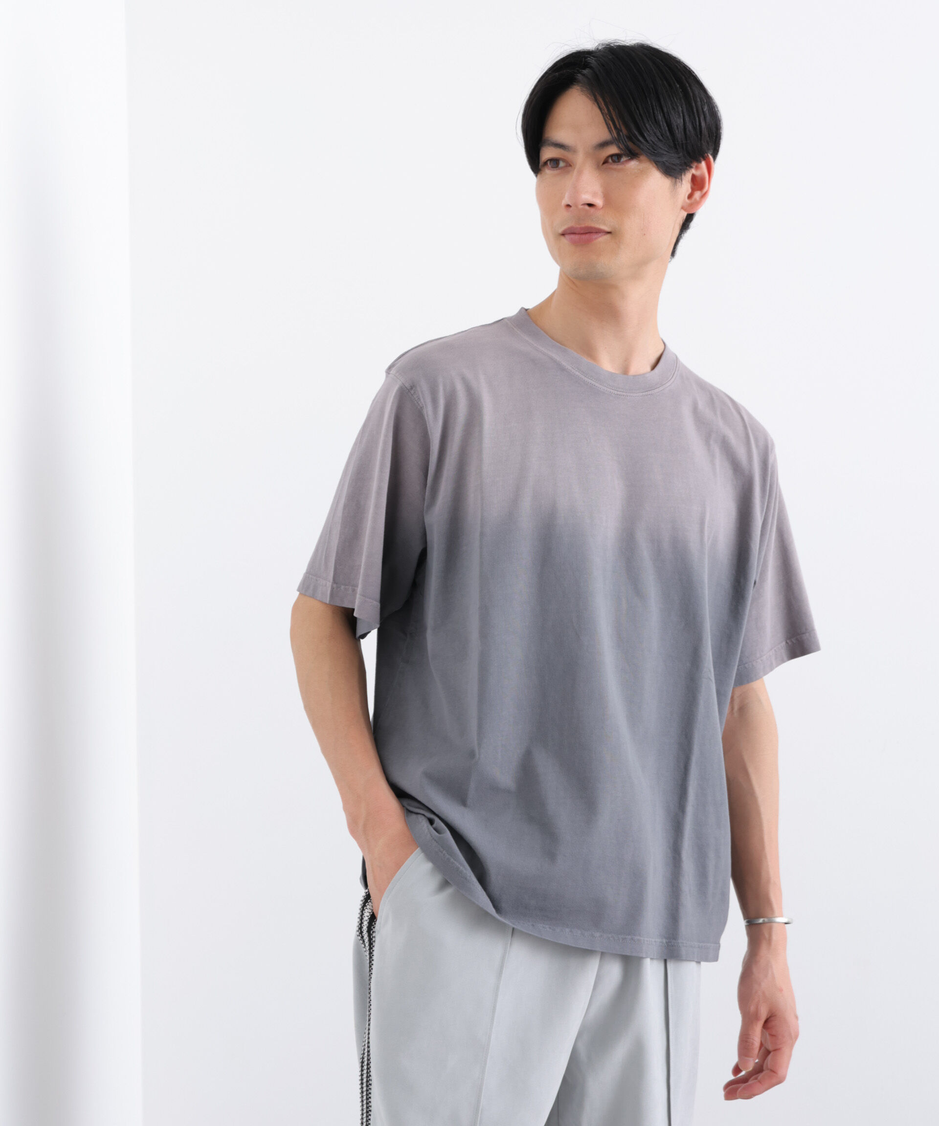 nano･universe「NORMANBROS別注 フェード加工Tシャツ 半袖」|Tシャツ・カットソー|