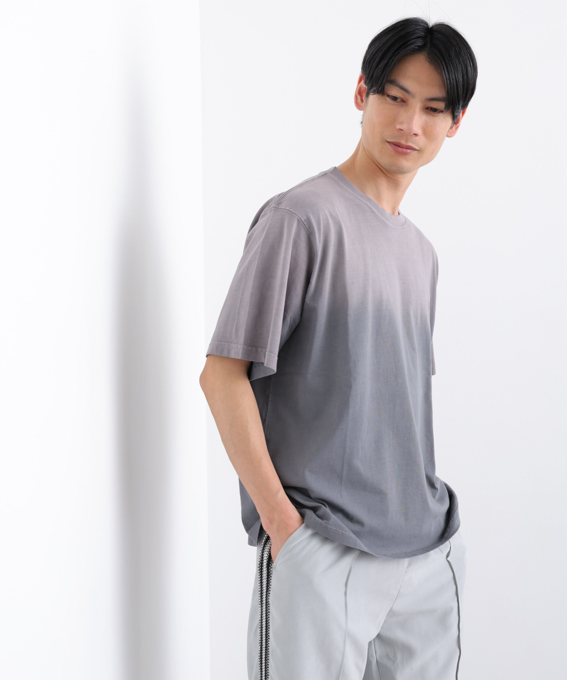 nano･universe「NORMANBROS別注 フェード加工Tシャツ 半袖」|Tシャツ・カットソー|
