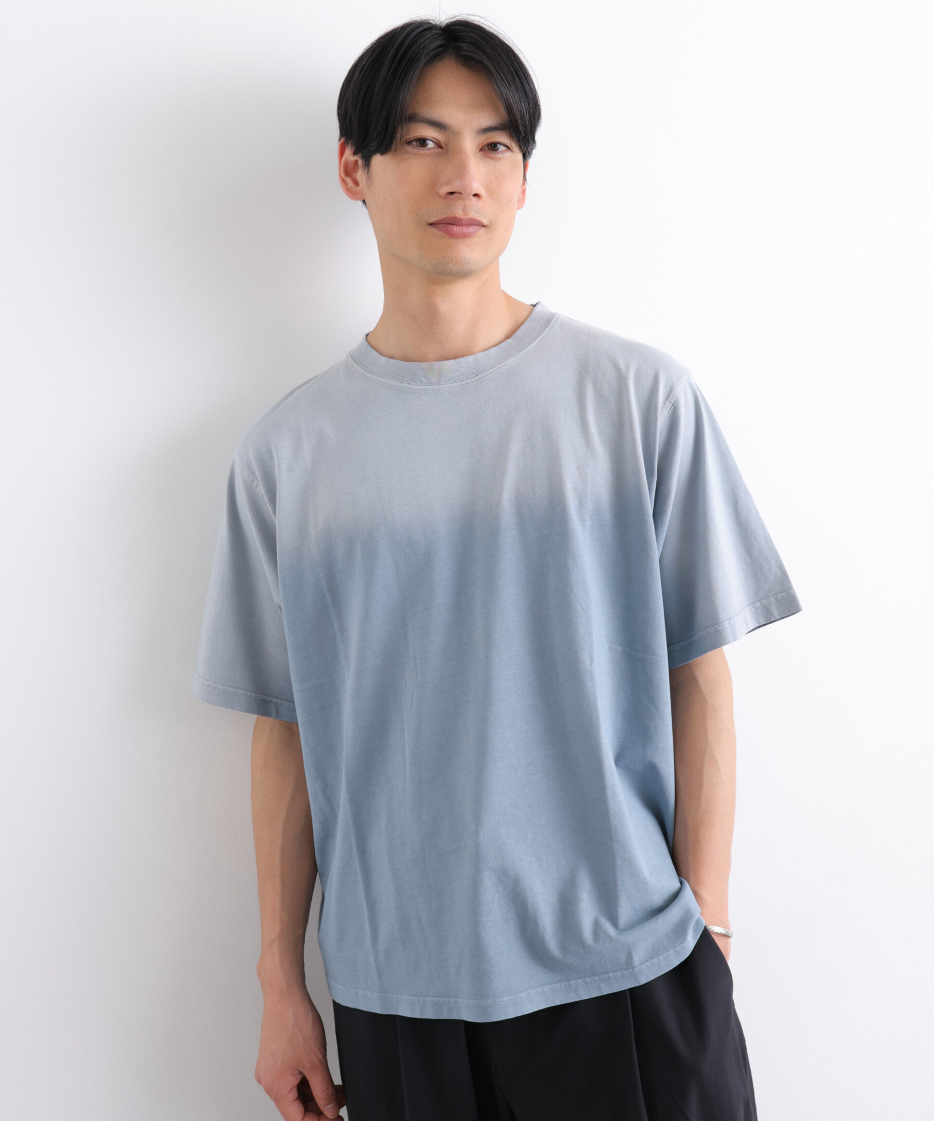 nano･universe「NORMANBROS別注 フェード加工Tシャツ 半袖」|Tシャツ・カットソー|