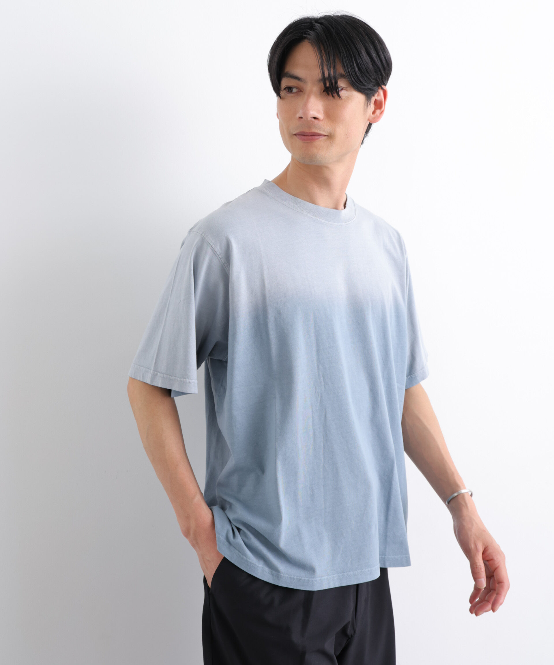 nano･universe「NORMANBROS別注 フェード加工Tシャツ 半袖」|Tシャツ・カットソー|