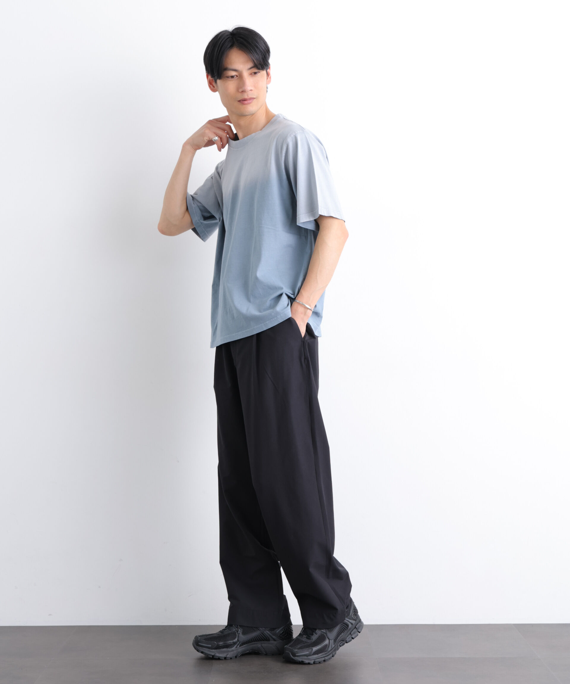 nano･universe「NORMANBROS別注 フェード加工Tシャツ 半袖」|Tシャツ・カットソー|