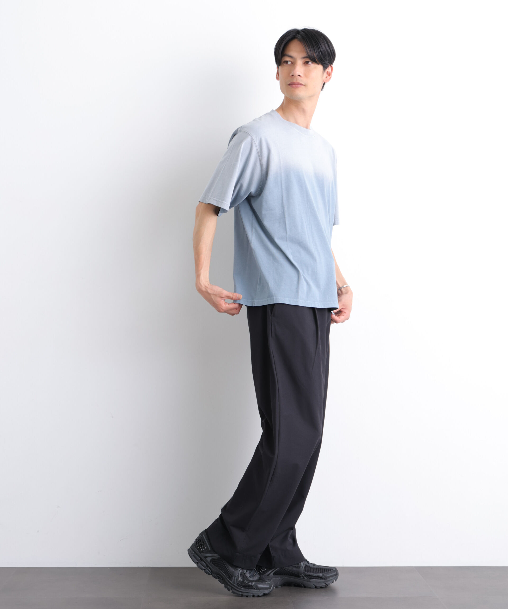 nano･universe「NORMANBROS別注 フェード加工Tシャツ 半袖」|Tシャツ・カットソー|