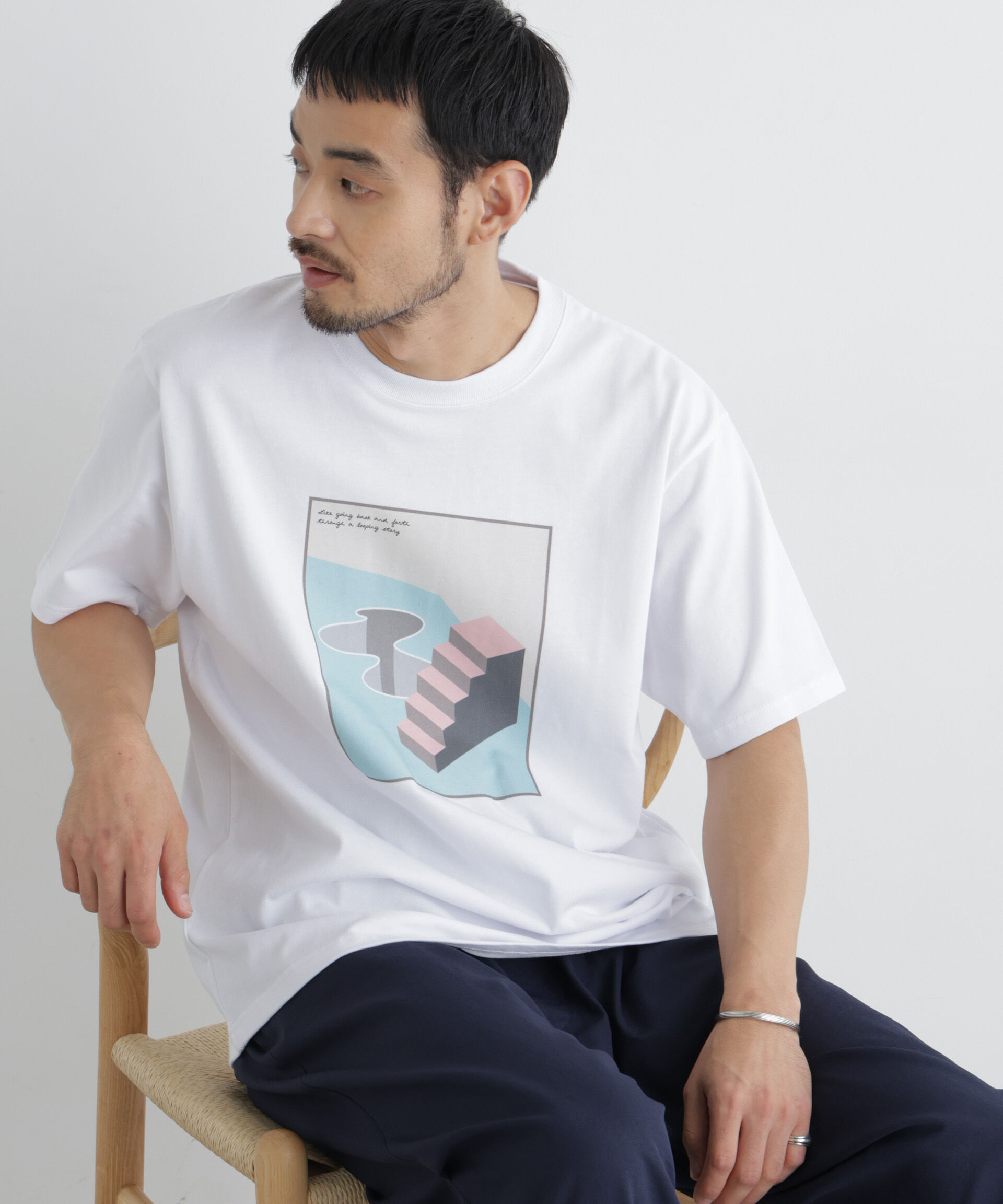 NANO universe「ORIGINAL GALLERY Tシャツ 半袖 4」|Tシャツ・カットソー|