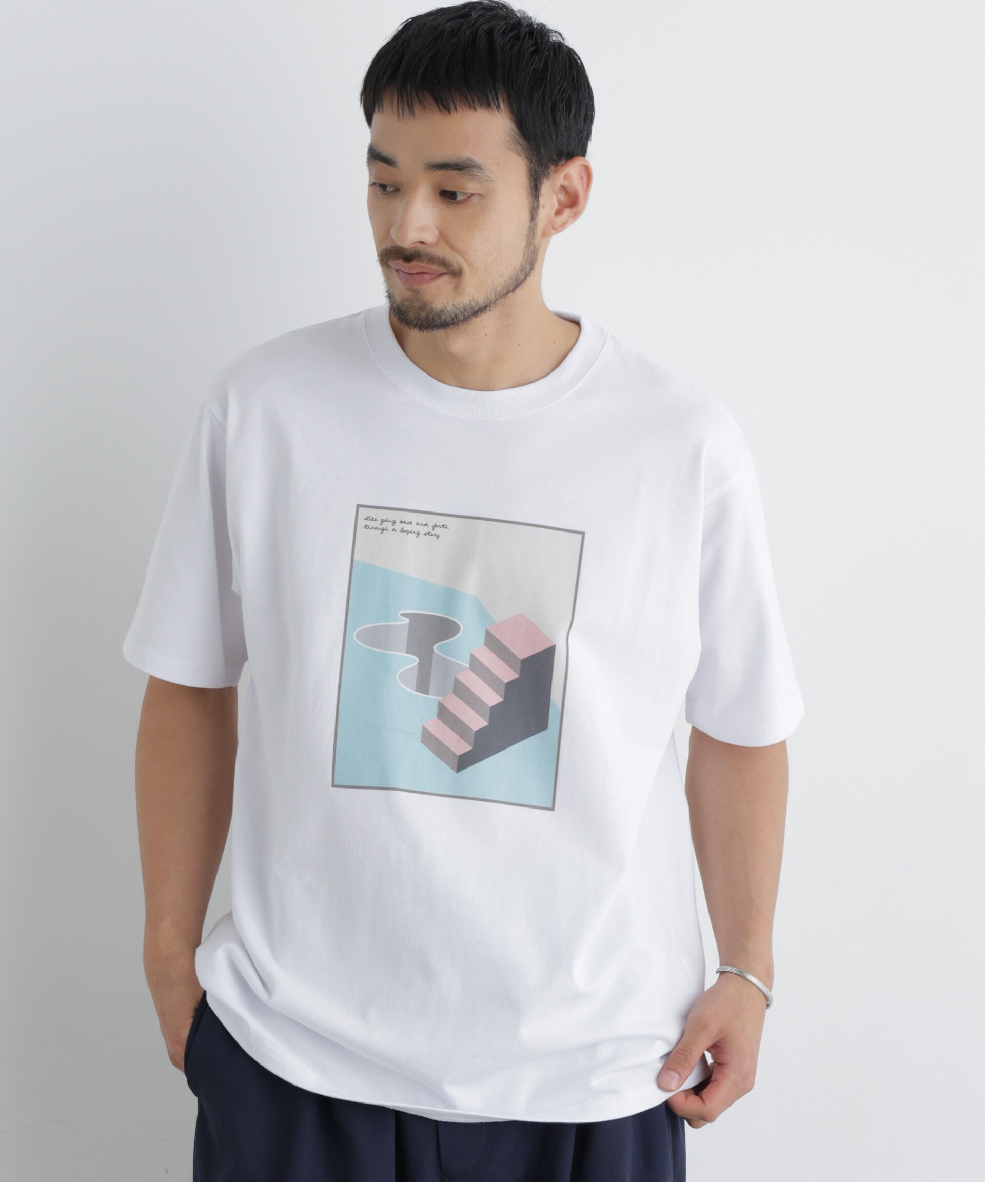 NANO universe「ORIGINAL GALLERY Tシャツ 半袖 4」|Tシャツ・カットソー|