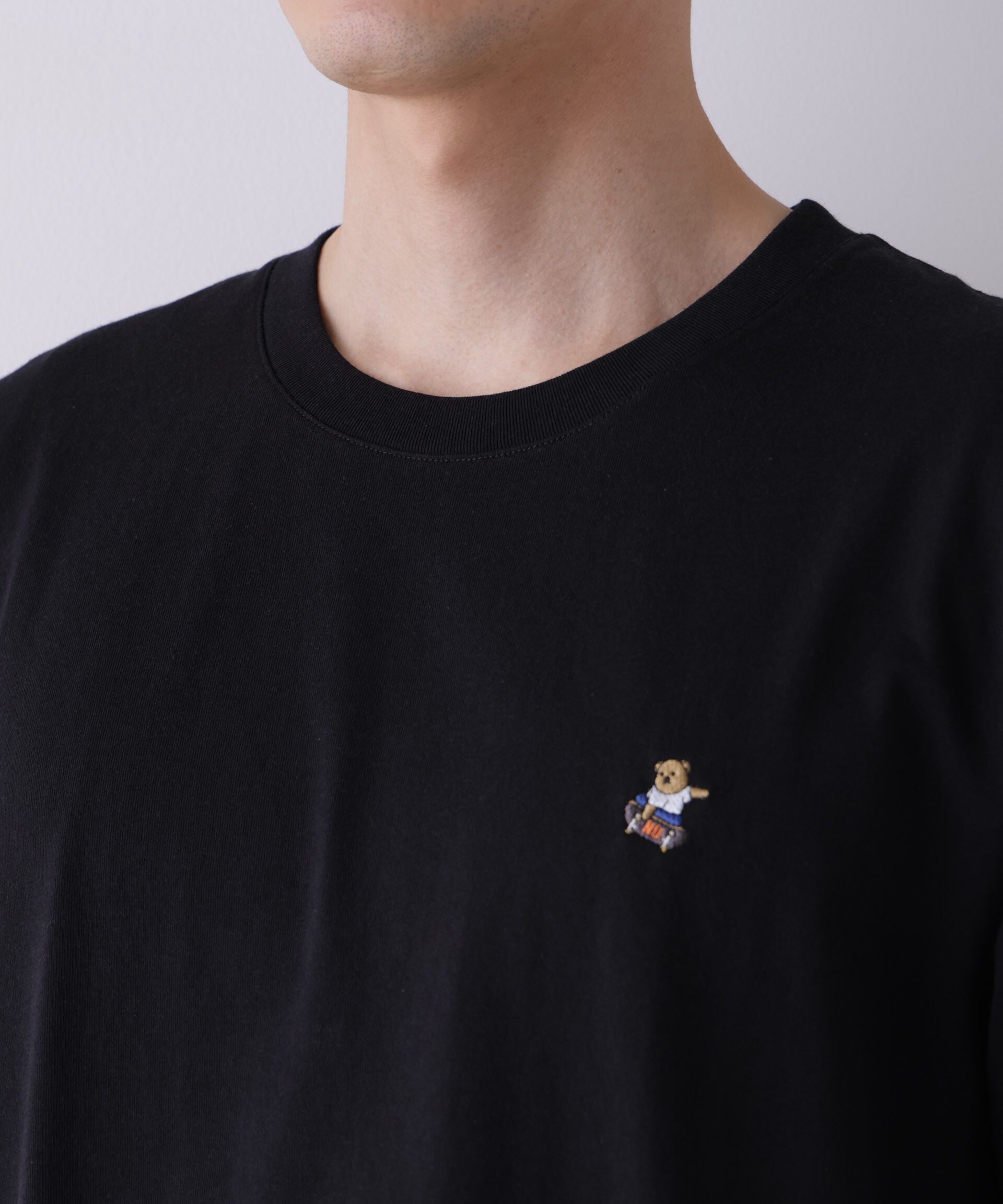 NANO universe「ナノベアCOOL Tシャツ 半袖1  SK8」|Tシャツ・カットソー|