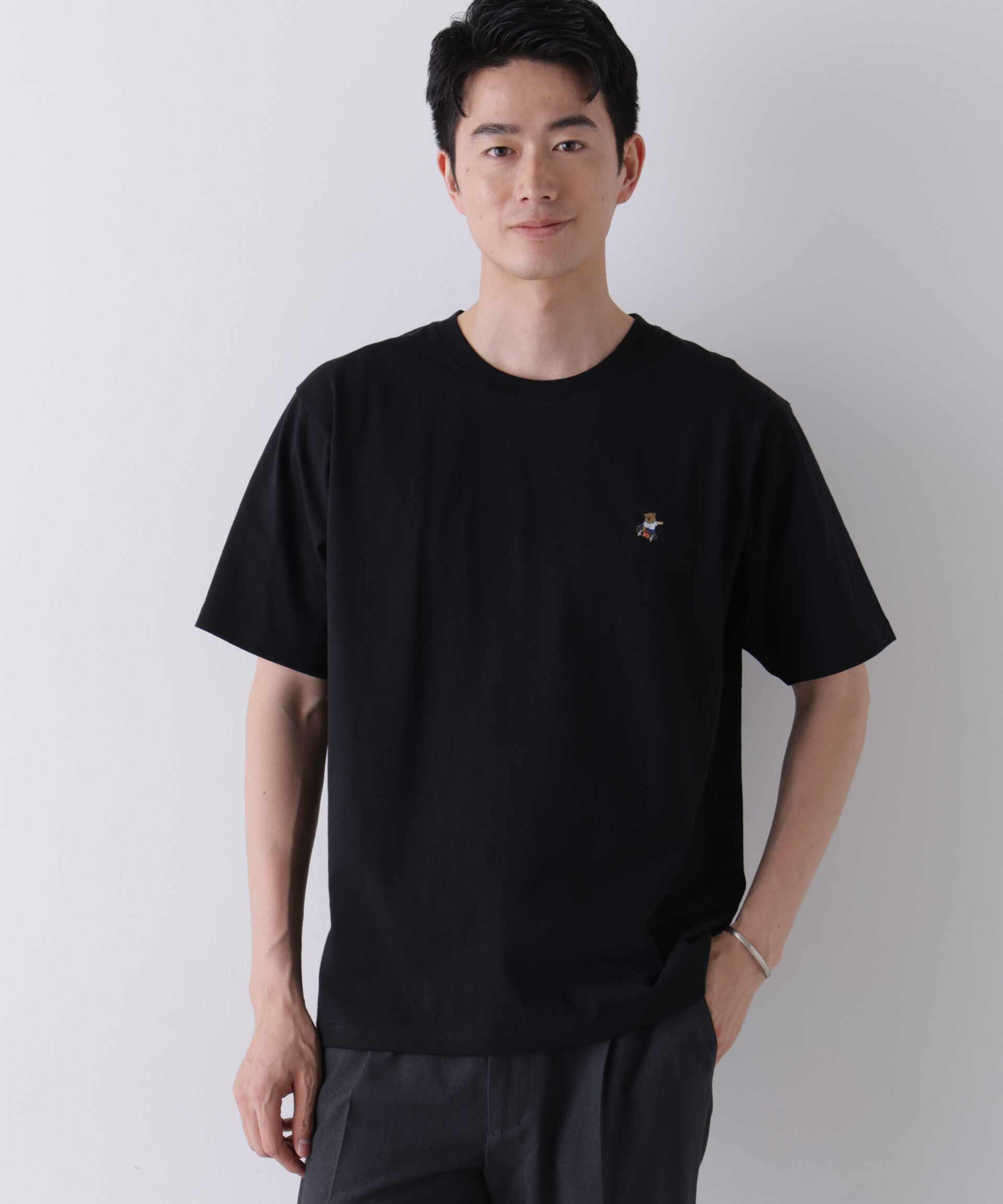 NANO universe「ナノベアCOOL Tシャツ 半袖1  SK8」|Tシャツ・カットソー|