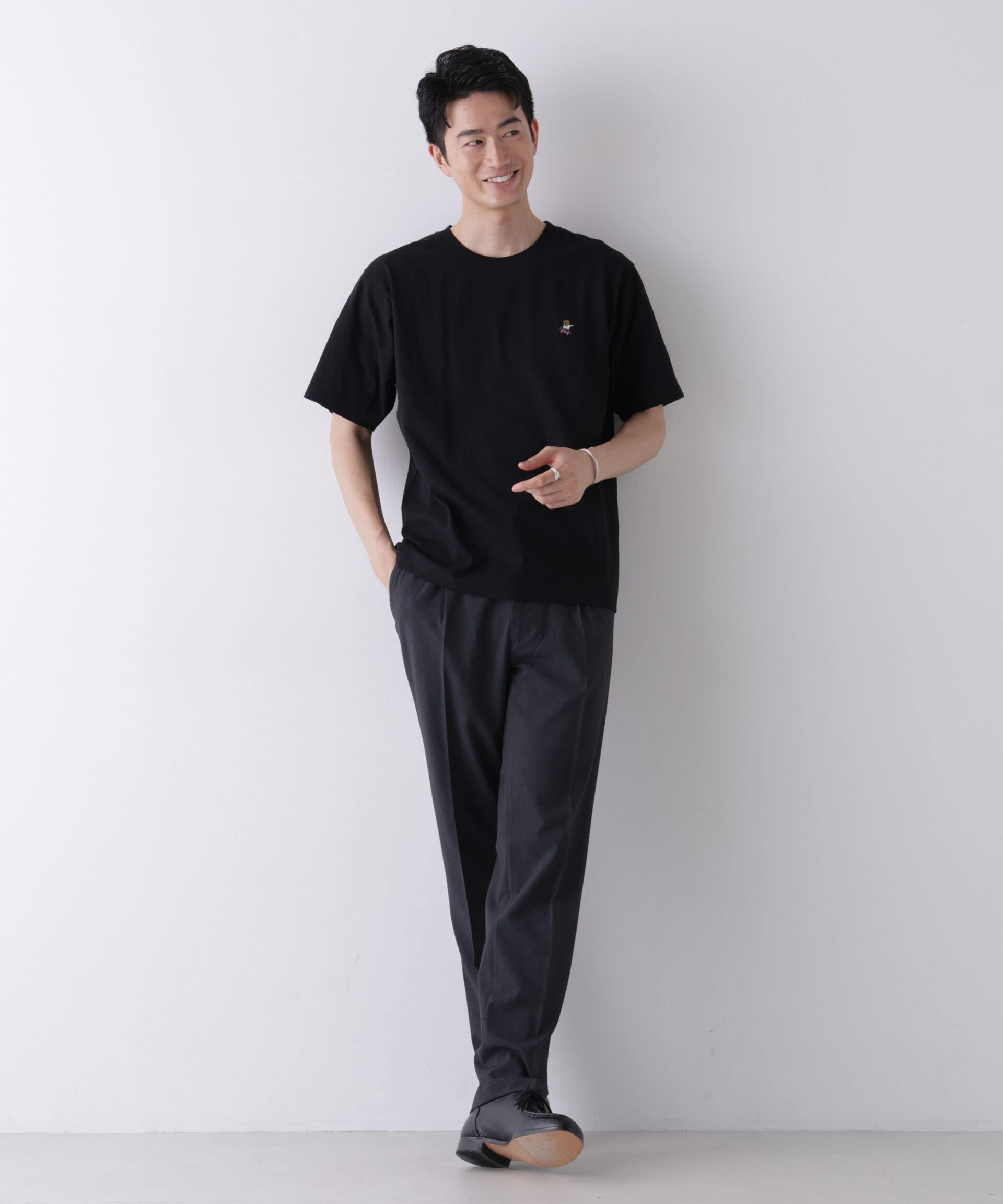 NANO universe「ナノベアCOOL Tシャツ 半袖1  SK8」|Tシャツ・カットソー|
