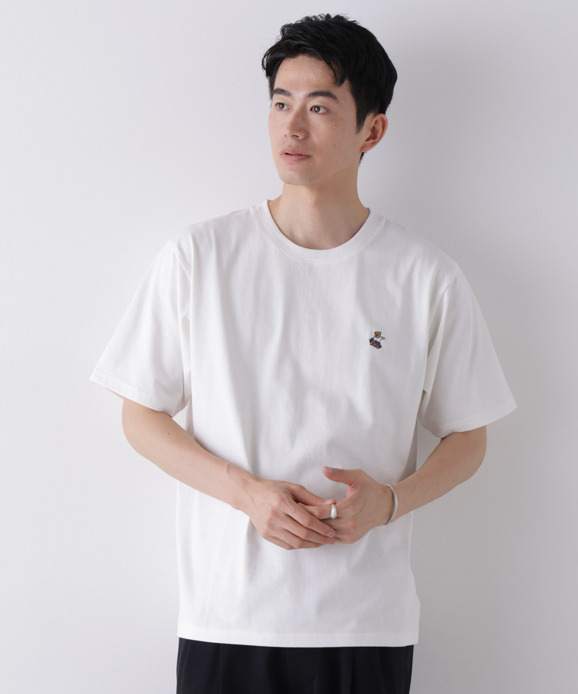 NANO universe「ナノベアCOOL Tシャツ 半袖1  SK8」|Tシャツ・カットソー|