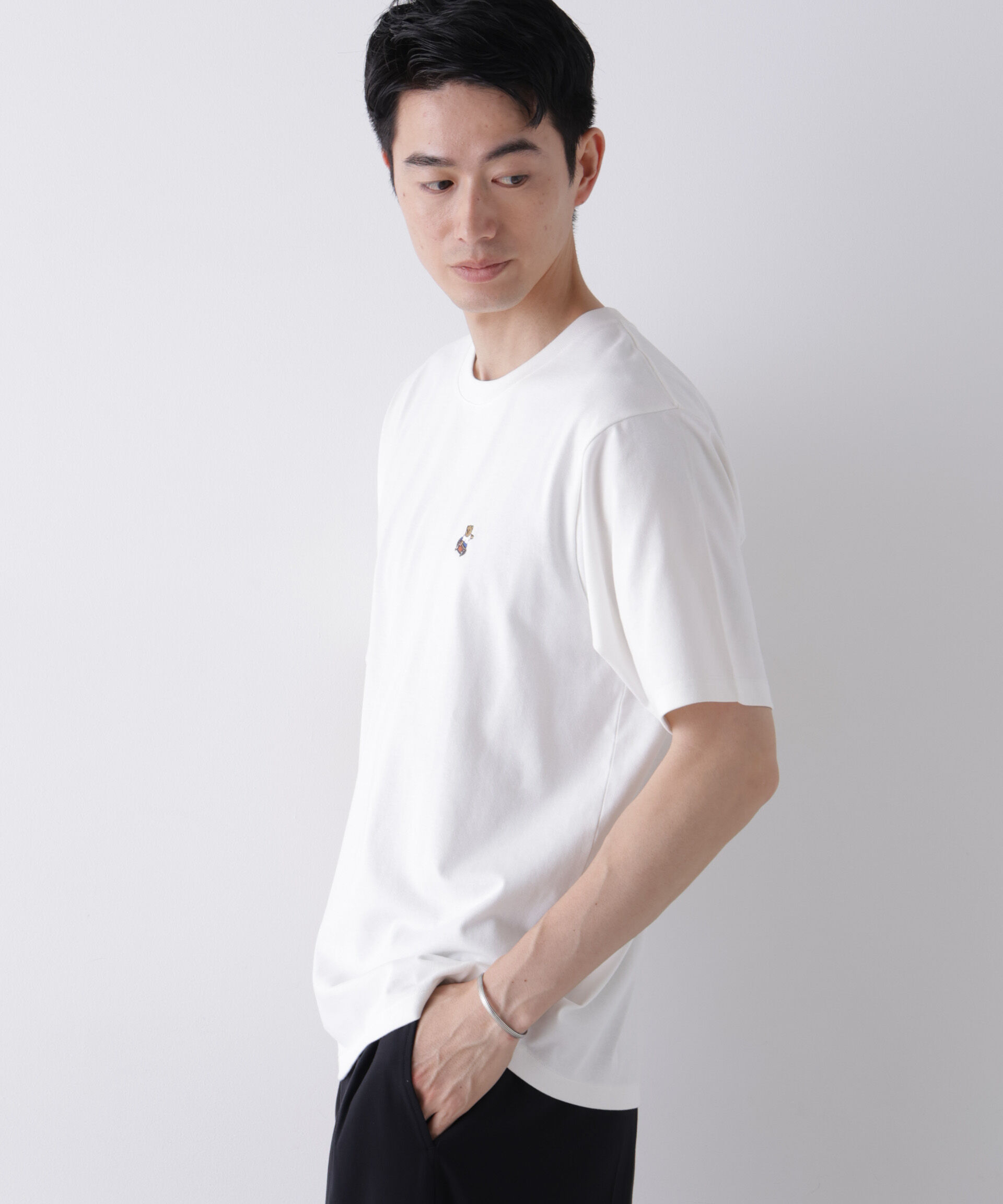 NANO universe「ナノベアCOOL Tシャツ 半袖1  SK8」|Tシャツ・カットソー|