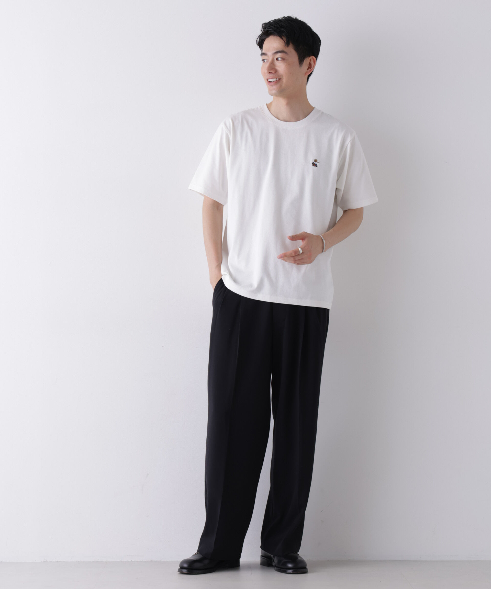 NANO universe「ナノベアCOOL Tシャツ 半袖1  SK8」|Tシャツ・カットソー|
