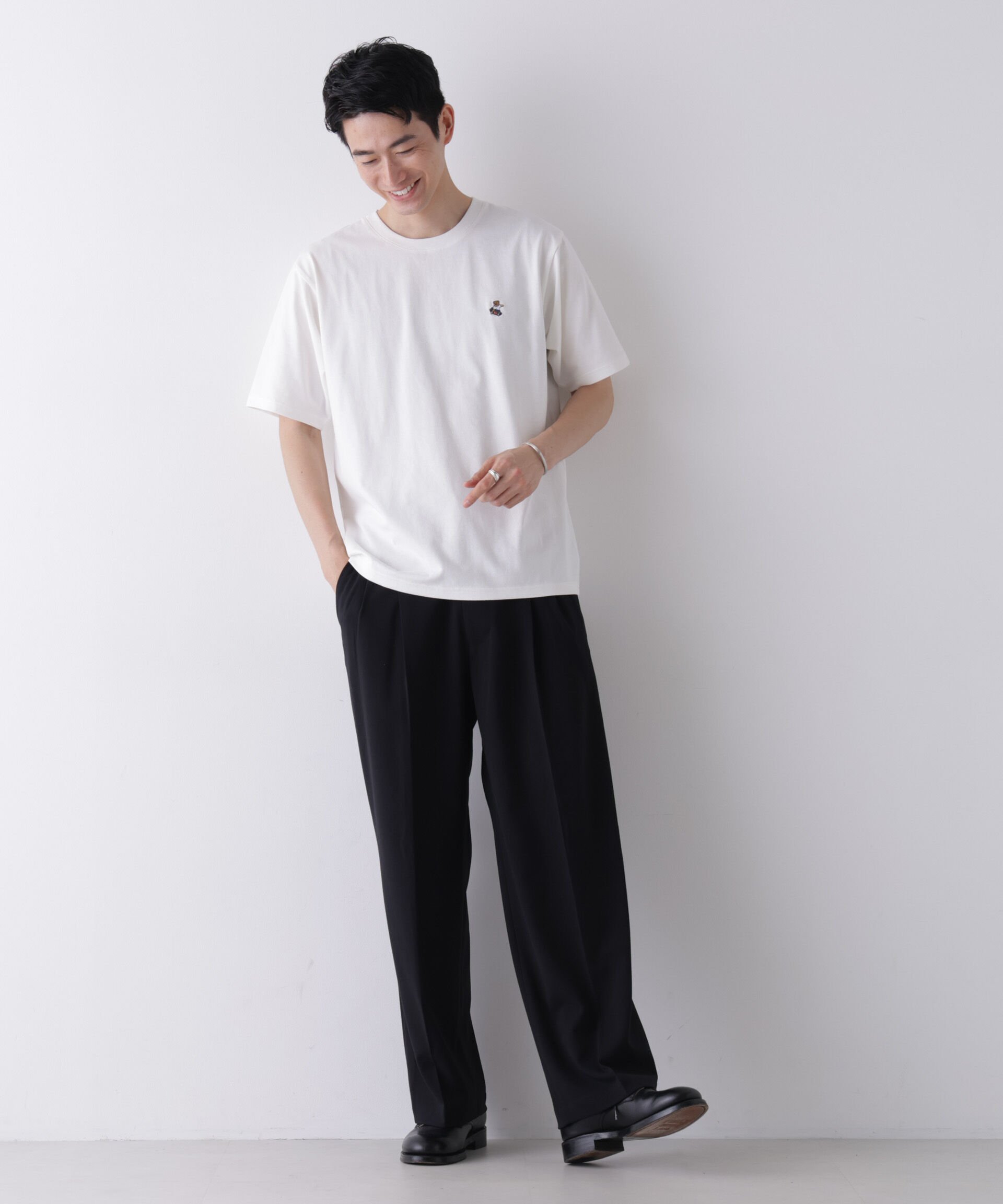 NANO universe「ナノベアCOOL Tシャツ 半袖1  SK8」|Tシャツ・カットソー|