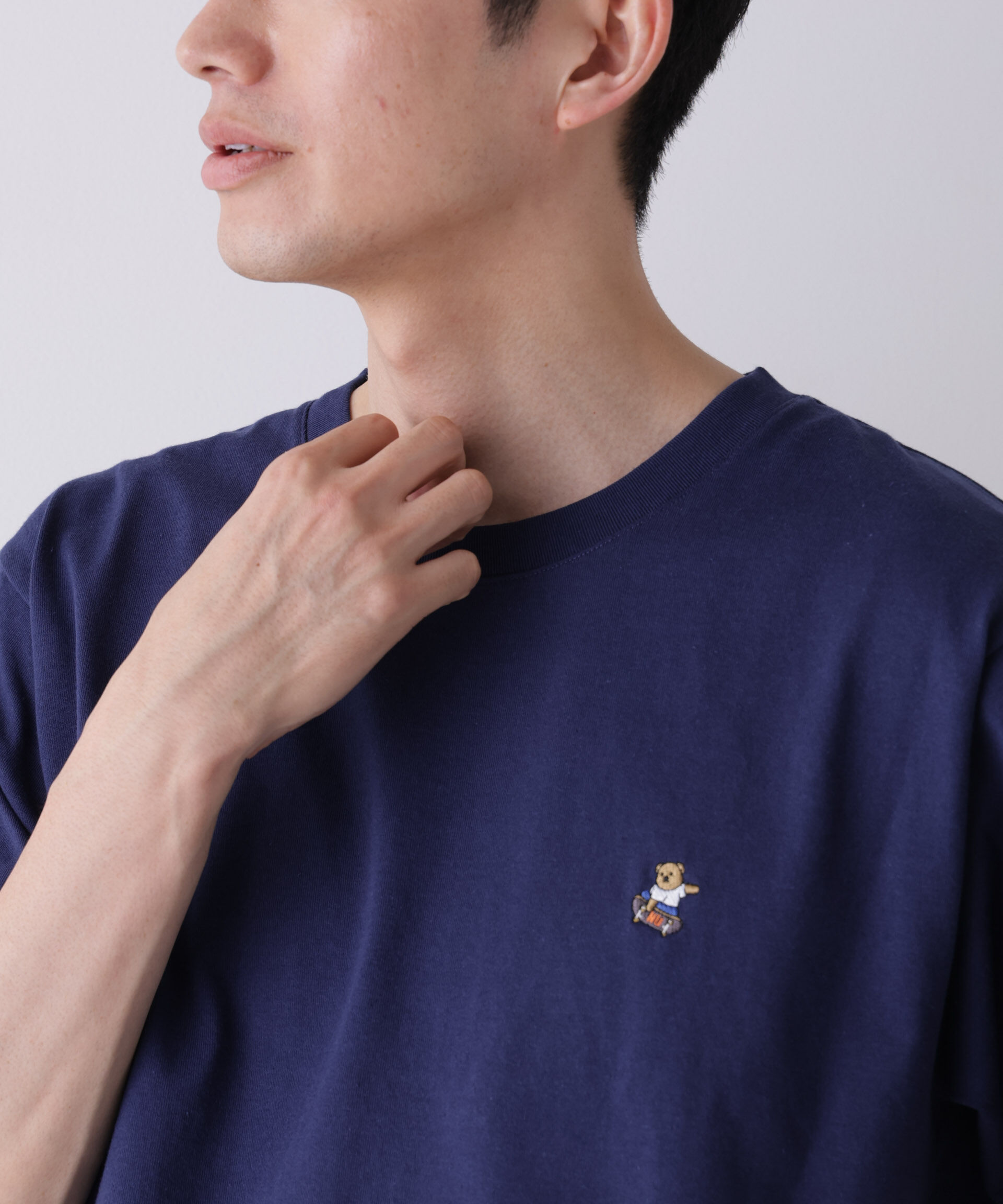 NANO universe「ナノベアCOOL Tシャツ 半袖1  SK8」|Tシャツ・カットソー|