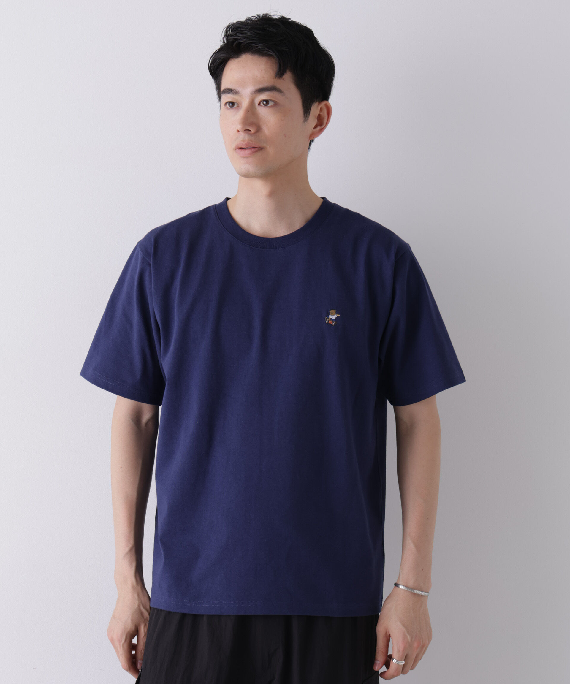 NANO universe「ナノベアCOOL Tシャツ 半袖1  SK8」|Tシャツ・カットソー|