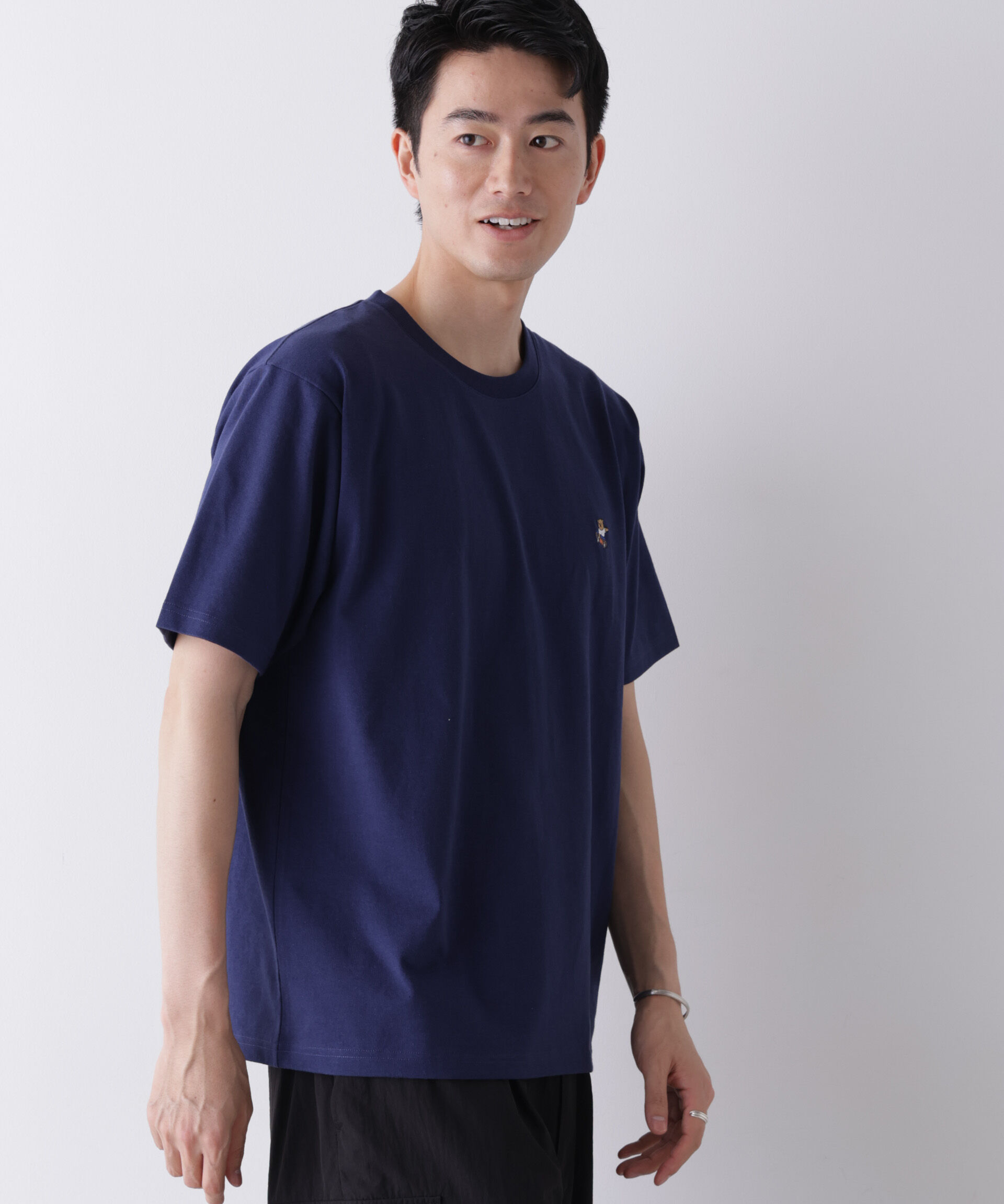 NANO universe「ナノベアCOOL Tシャツ 半袖1  SK8」|Tシャツ・カットソー|