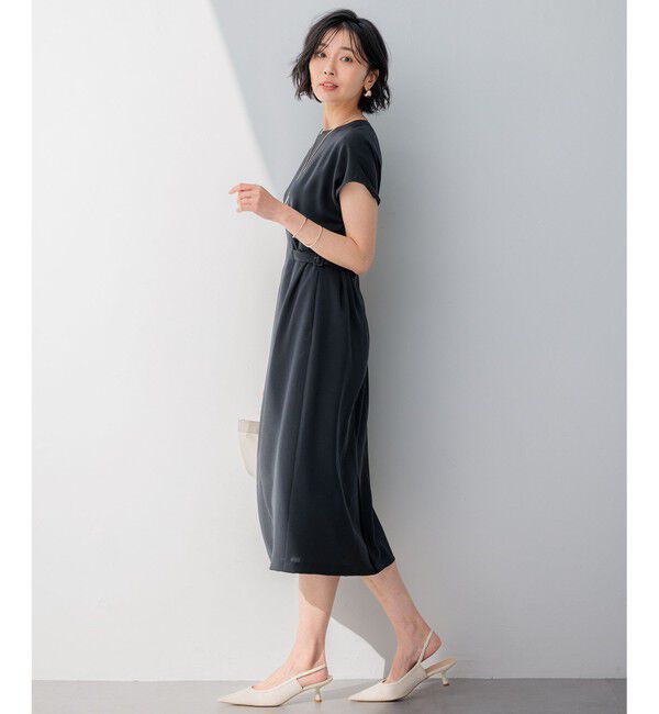 23区「【撥水加工/洗える】キューティクルストレッチツイル ワンピース」|ワンピース|