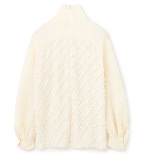 BEIGE,「【洗える】BANKSIA / ニットコンビカットジャカードブラウス」|シャツ・ブラウス|
