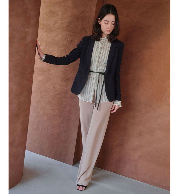 BEIGE,「【ロングセラー・新色追加】FLEUR / バックサテン イージーワイドパンツ」|その他|