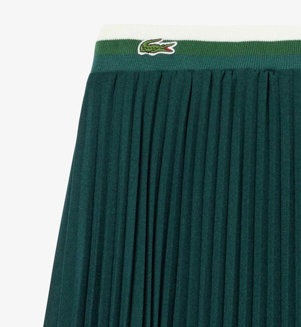 LACOSTE「ウエストボーダープリーツスカート / ロングスカート」|スカート|