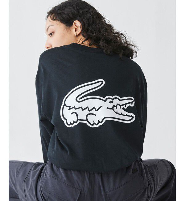 LACOSTE「【オンライン限定】LACOSTE オーバーサイズ バックプリント ロングスリーブTシャツ」|Tシャツ・カットソー|