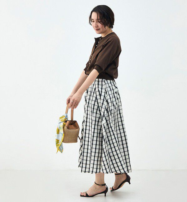 NOLLEY'S「《UVカット》コットンテックス6分袖カーディガン」|カーディガン|