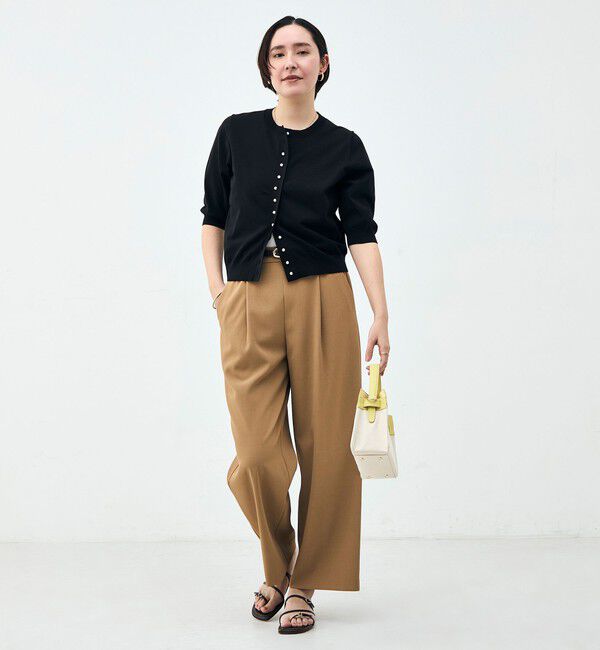 NOLLEY'S「《UVカット》コットンテックス6分袖カーディガン」|カーディガン|