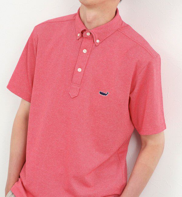 NOLLEY'S goodman「《ビジカジ対応》クジラ Polo ボタンダウンポロシャツ 26SS」|ポロシャツ|レッド