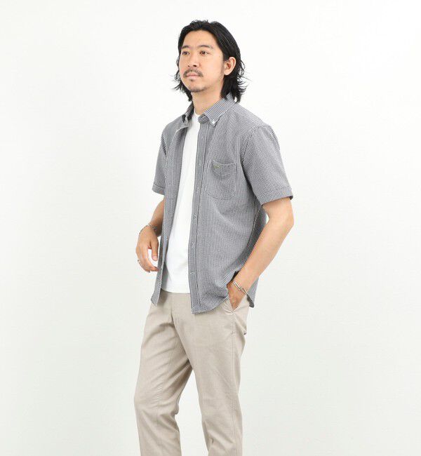 NOLLEY'S goodman「クジラBD S/S サッカー/オックス 半袖シャツ 26SS」|シャツ・ブラウス|
