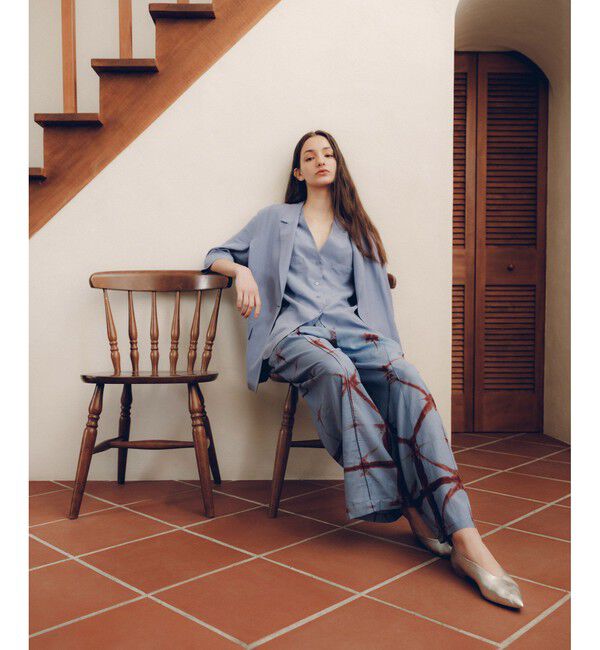 SALON adam et rope'「[25SS]GENTLE SILKジレ【セットアップ対応】」|ベスト・ジレ|