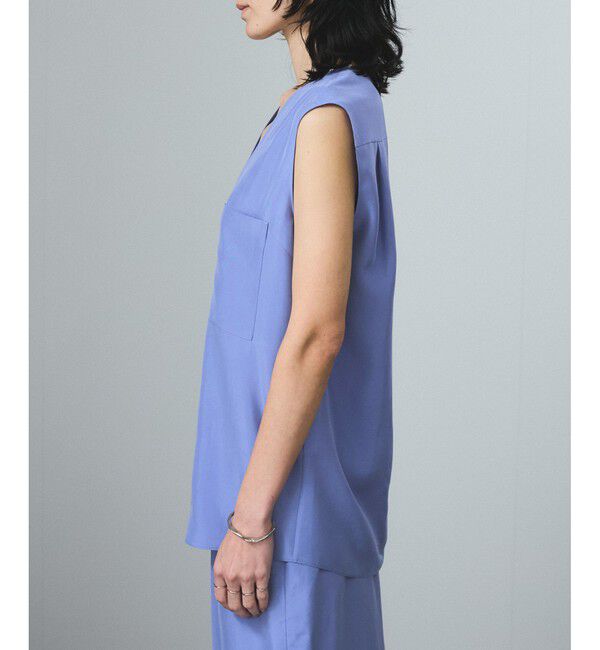 SALON adam et rope'「[25SS]GENTLE SILKジレ【セットアップ対応】」|ベスト・ジレ|