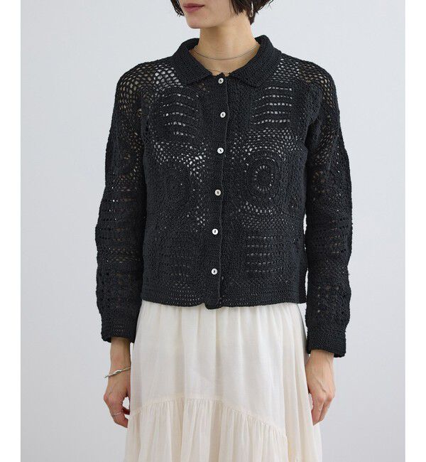 SALON adam et rope'「【WEB限定】ハンドクロシェカーディガン」|カーディガン|