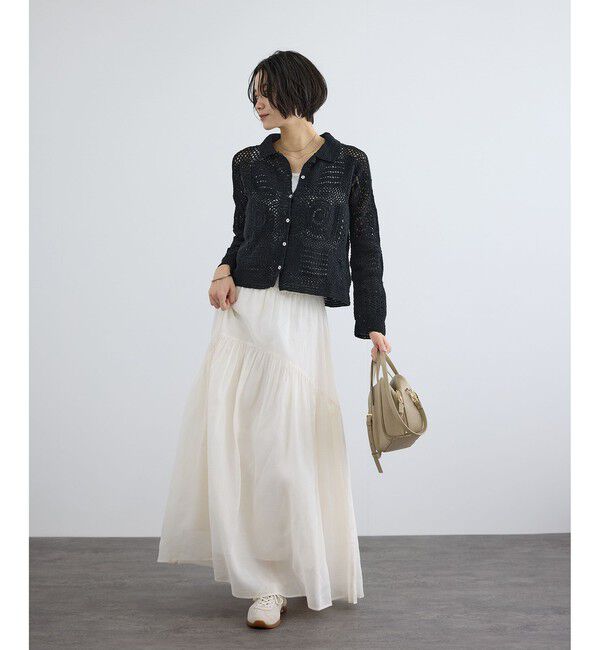 SALON adam et rope'「【WEB限定】ハンドクロシェカーディガン」|カーディガン|