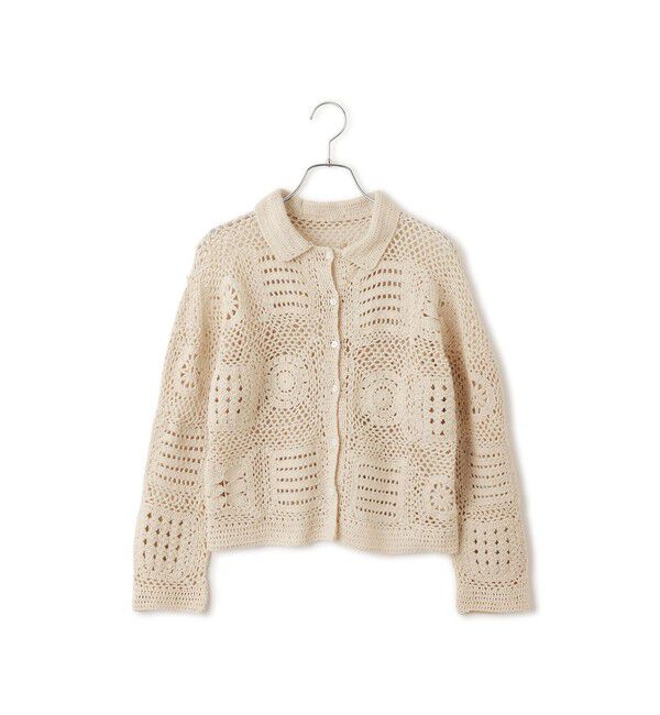 SALON adam et rope'「【WEB限定】ハンドクロシェカーディガン」|カーディガン|